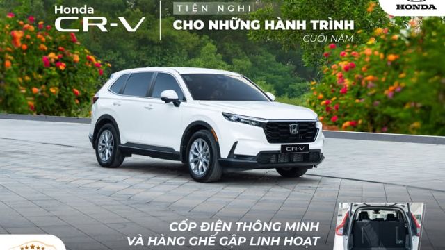 Honda CR-V: Tiện Nghi Cho Những Hành Trình Cuối Năm