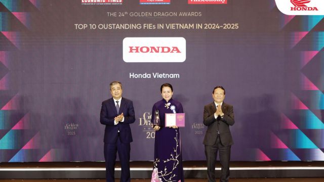 Honda Việt Nam Vinh Dự Nhận Giải Thưởng Rồng Vàng 2025