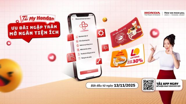 Tải My Honda+ Ngay Hôm Nay – Ưu Đãi Ngập Tràn, Mở Ngàn Tiện Ích Cùng Honda Việt Nam