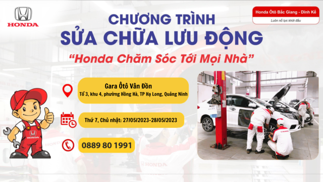 THÔNG BÁO CHƯƠNG TRÌNH SỬA CHỮA LƯU ĐỘNG TẠI TP. HẠ LONG - QUẢNG NINH THÁNG 5.2023