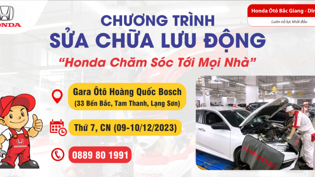 CHƯƠNG TRÌNH SỬA CHỮA LƯU ĐỘNG TẠI TP.LẠNG SƠN