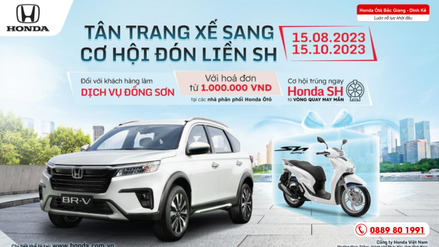 “Tân trang xế sang, cơ hội đón liền SH” Cơ hội trúng xe SH125i 
