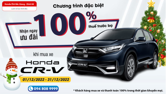 ƯU ĐÃI CỰC KHỦNG KHI MUA CR-V DỊP CUỐI NĂM