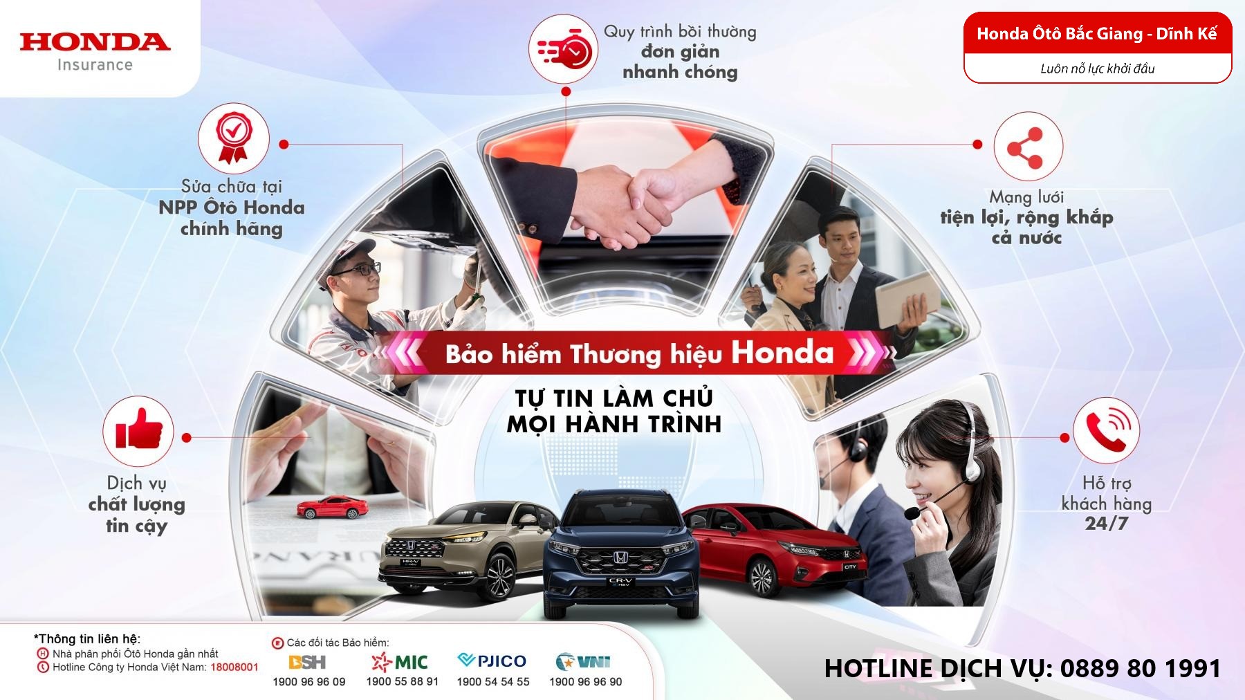 Chương trình Xe qua sử dụng chính hãng và Chương trình Bảo hiểm Thương hiệu Honda