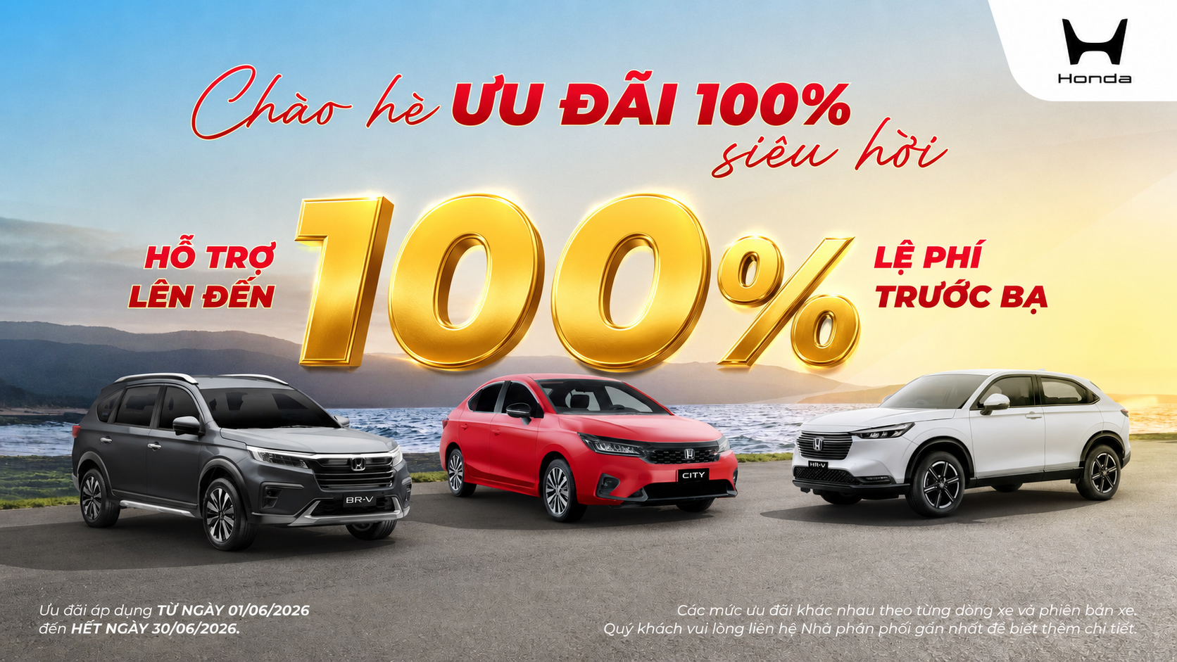 CHÀO HÈ ƯU ĐÃI 100% SIÊU HỜI | Khuyến mại Tháng 6 | Honda Ôtô Bắc Giang