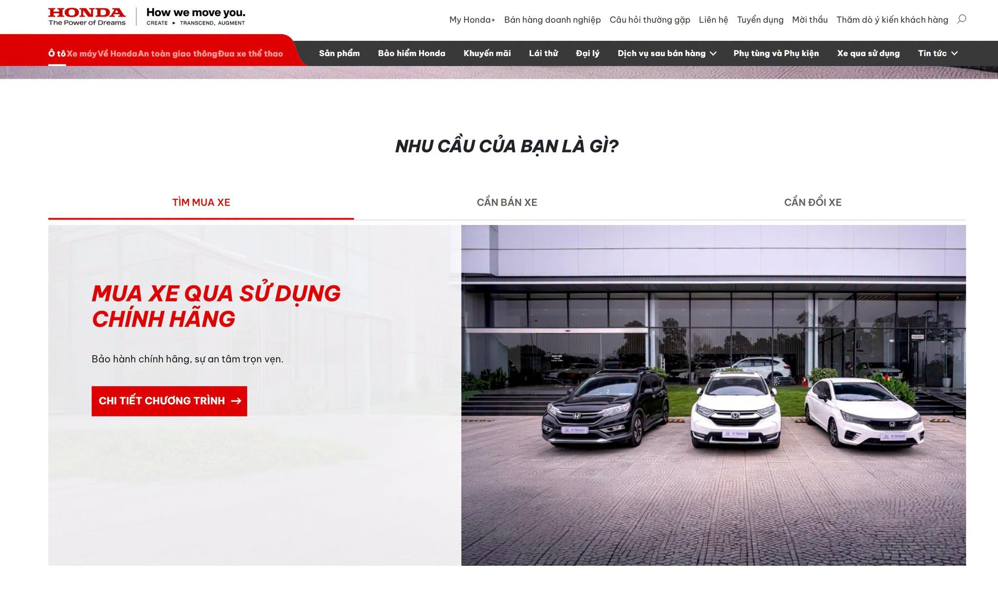 Mua/bán xe ô tô Honda đã qua sử dụng chính hãng Honda Việt Nam