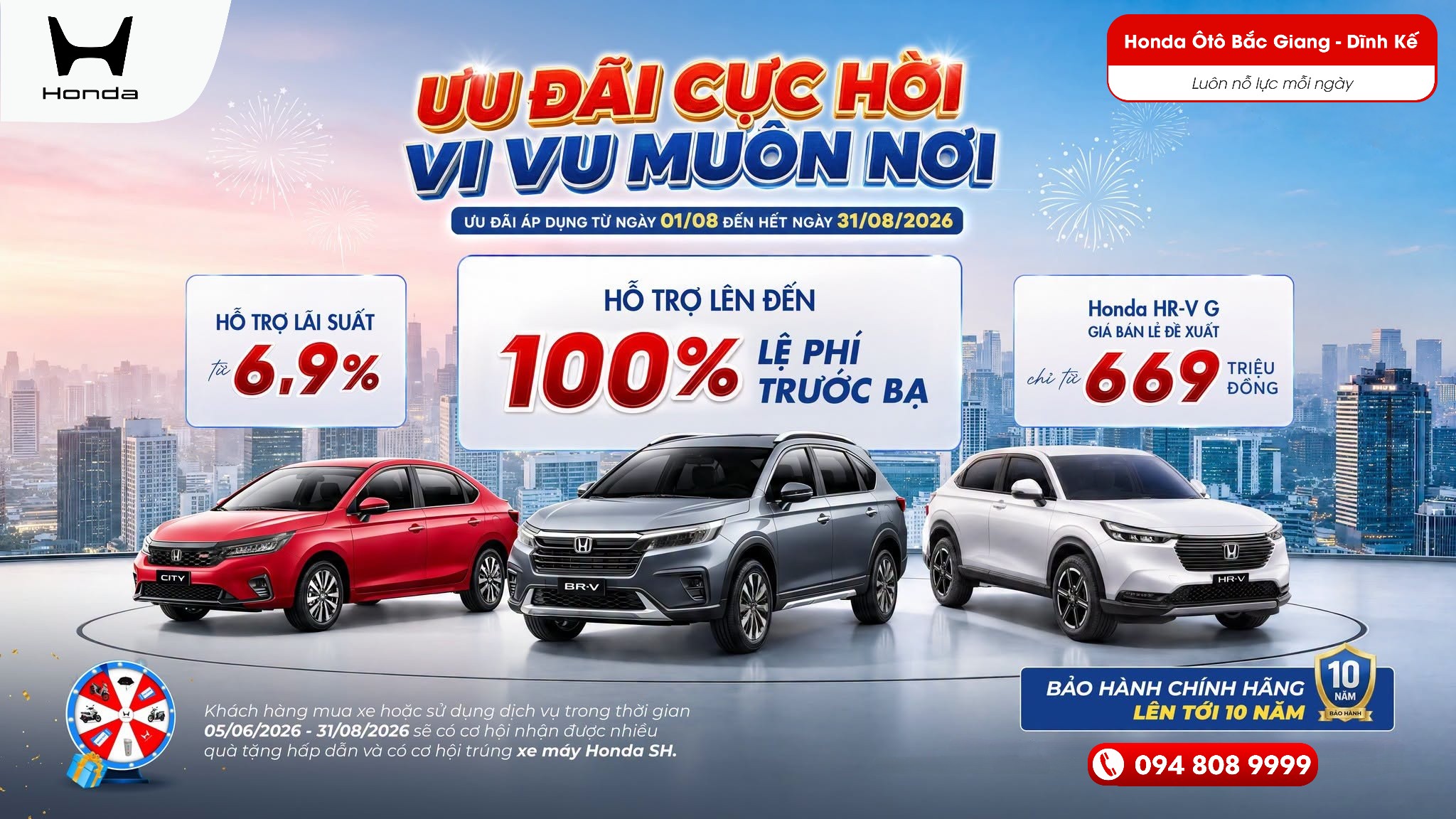 Chương trình khuyến mại ô tô tháng 8/2026 - ƯU ĐÃI CỰC HỜI – VI VU MUÔN NƠI