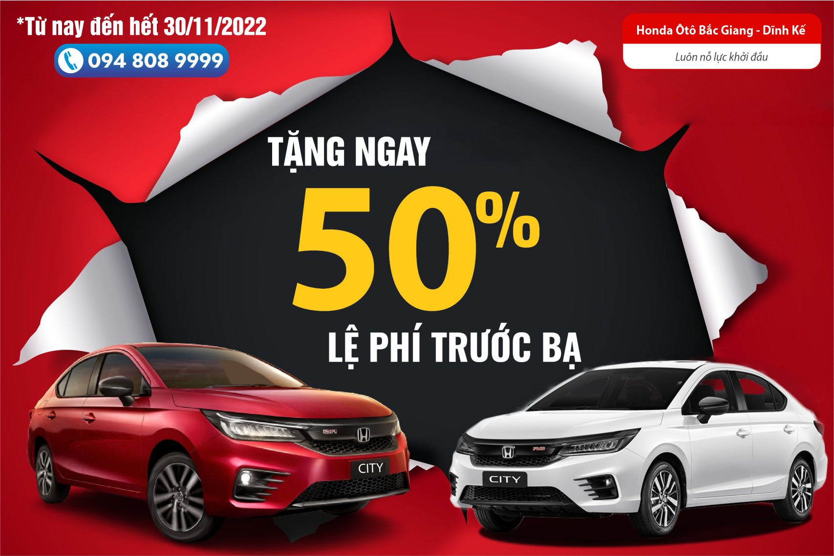 🔥𝐇𝐨𝐧𝐝𝐚 𝐂𝐢𝐭𝐲 | GIẢM NGAY 50% THUẾ TRƯỚC BẠ