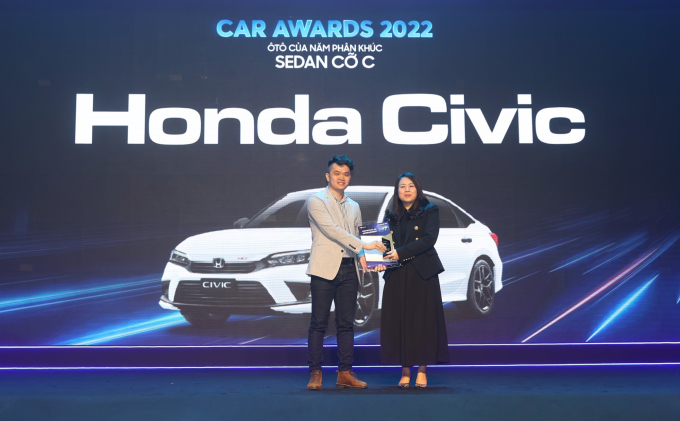 Honda Civic là Ôtô của năm phân khúc sedan cỡ C