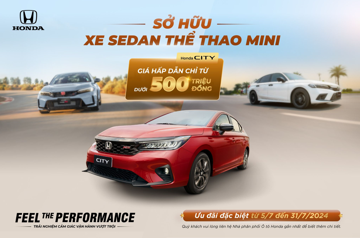 Honda City lần đầu về giá dưới 500 triệu đồng ở Việt Nam